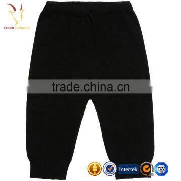 Black Baby Pants Knitted Children Cashmere Pants photo-2
