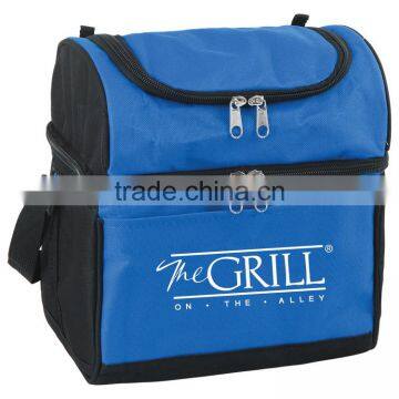 Dome Top Cooler Bag - Fully Insulated With Two Separate Insulated Compartments and Comes With Your Logo. photo-3