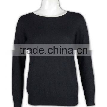 ISO9001/BSCI Manufature Round Neck Blank Ladies Formal Cardigan Sweater photo-2