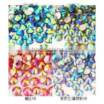 Flat Back Crystals Color Chart Non Hot Fix Rhinestones Flatback Glass Rhinestone photo-2