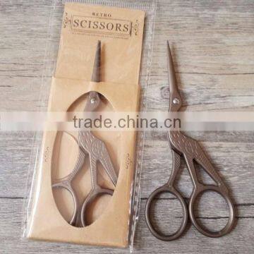 Antique Zakka Scissors Embroidery Bird Scissors Craft Thread Scissors photo-2