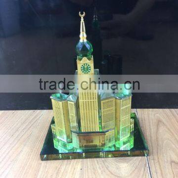 Crystal Makkah Clock Model for Islamic Wedding Souvenir Gift photo-2