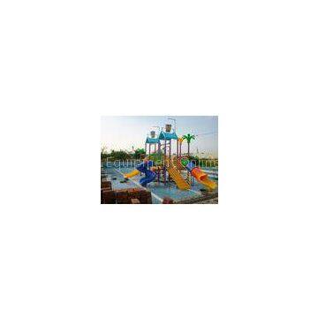 Kids Fiberglass Aqua Splash Outdoor Water Parks , Water Playground For Family