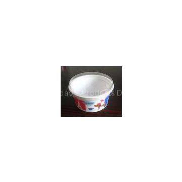 Plastic Disposable Salad Bowls , Round Bowl Yogurt Cups 130ml