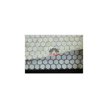 Hexagon Pearl Shell Wall Decoration Mosaic Slab photo-3