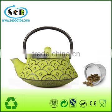 800ml Cast Iron Teapot With Chinese Worthy Flower photo-4