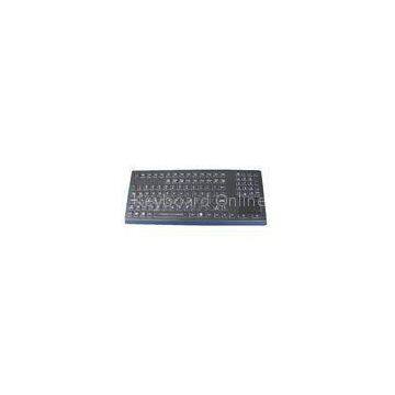 IP68 dynamic desk top sealed & ruggedized silicone industrial keyboard with touchpad