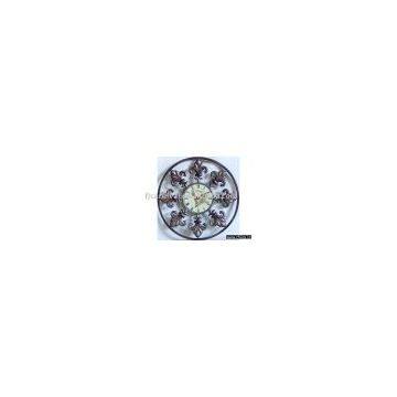 iron wall art clock
