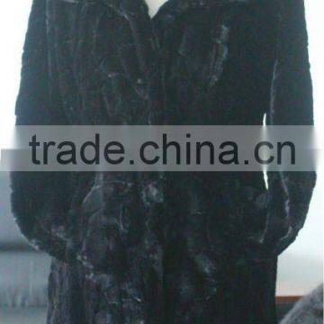 stocklot black fake rabbit fur jacket