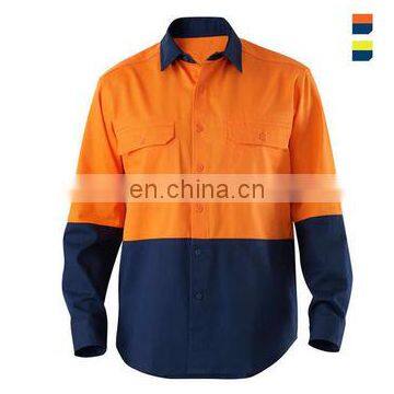 custom100%cotton drill mens work construction shirts