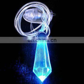 new novelty mini gift, water drop shape led pendant necklace