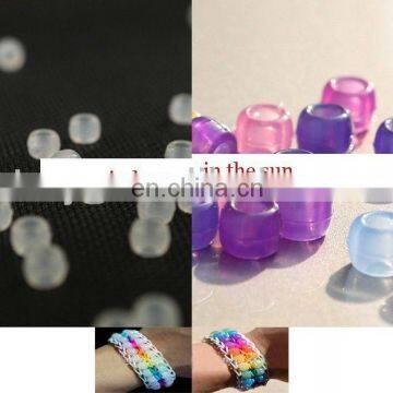 250 solar UV pony beads color changing beads DIY rubber bands bracelet