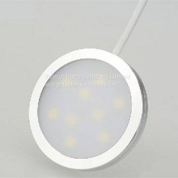 Round LED Cabinet Light, Wardrobe Disc Lamp With 4 or 6 Way Splitter, Ultrathin Showroom Furniture Spotlight photo-3