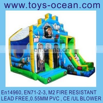 Inflatable slide bouncer,giant bounce houses for sale,big jumping bouncer