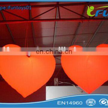 inflatable wedding heart decorations / inflatable led hearts wedding / inflatable lights heart for wedding