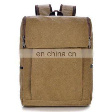 Fresh preppy style canvas backpack