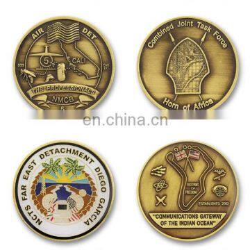 Gold plated custom brass metal souvenir gold coin