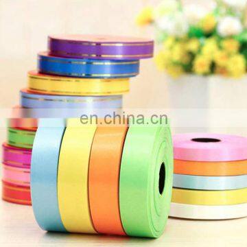 Factory Wholesale Colorful Soft Polyester Satin ribbon