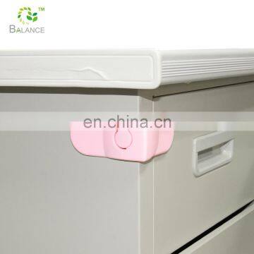 Security cabinet lock plastic drawer refrigerator door angle lock  plastic drawer lock