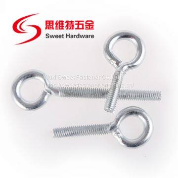 Manufacturer Zinc plated eye bolt lowest price OEM ODM support