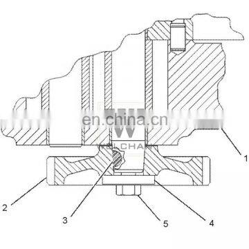 Engine Parts Hydraulic Gear Pump 4W2448 Excavator Engine Oil Diesel Pump 3306B 518 528 561D Truck Gear Pump