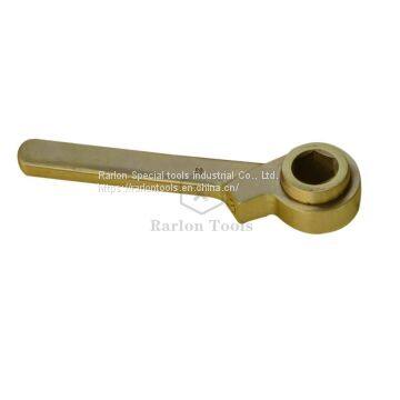 Non Sparking ratchet wrench sparkless hand tools crowbar wrench hexagonal ratchet handle wrench No.1071