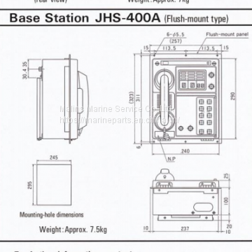 JRC JHS-400A UHF/FM ON-BOARD COMMUNICATION EQUIPMENT photo-4