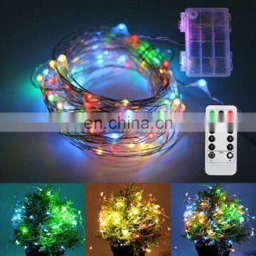 10M Waterproof Remote Control Fairy Lights Battery Operated 8 Mode Timer Copper Wire String Light photo-6