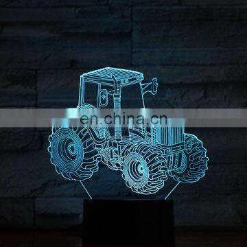 3d Night Lamp Car Led Touch Sensor Colorful Nightlight for Room Decor Vehicle