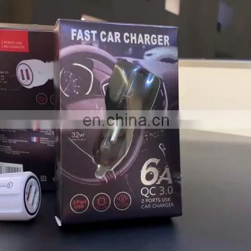 Usb Car Charger Shenzhen 2020 New Arrival Factory Wholesale For Apple Iphone 11/6/7/8 Mobile Phone Qc 3.0 Usb Charger